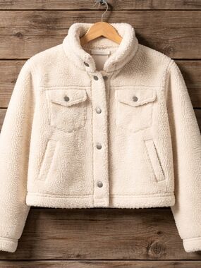Mudd Cream Sherpa  Jacket Xl